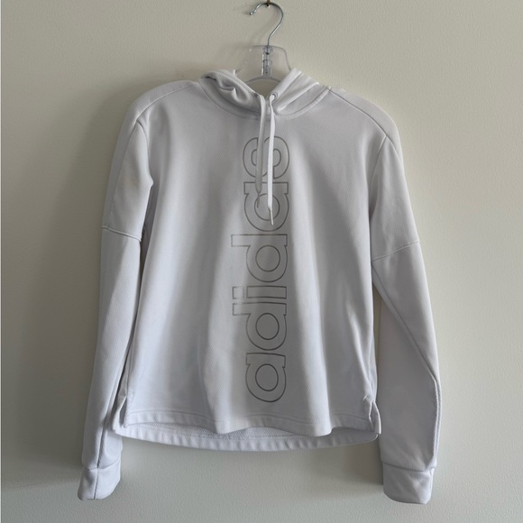 Adidas White Hoodie - Picture 1 of 5